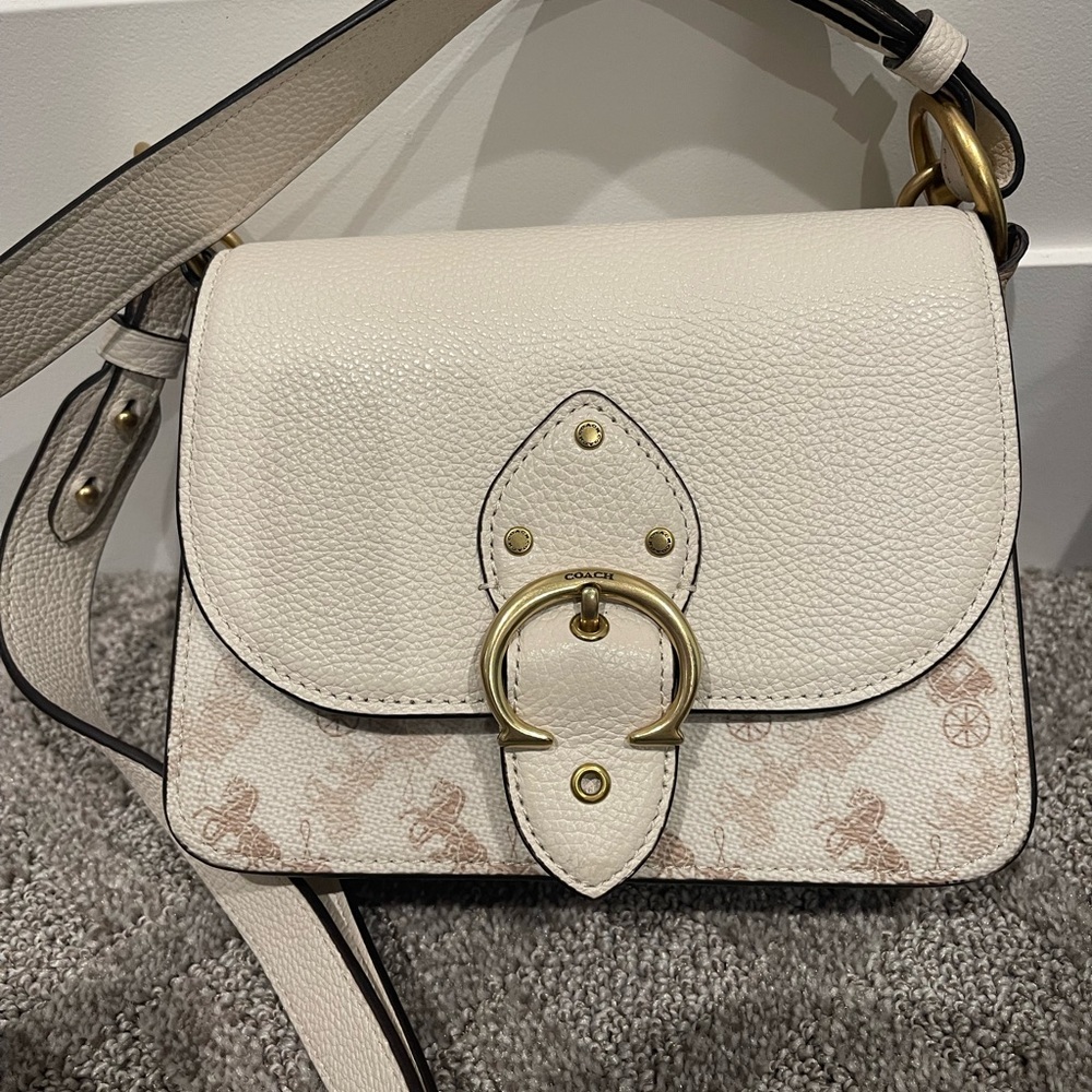 Coach Cream Leather Crossbody